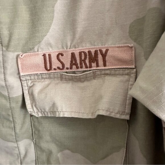 Vintage US Army Desert Camo Jacket Size Medium Rip Stop Fabric - Picture 10 of 15